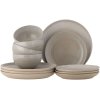 Bloomingville Taupe Tischservice-Set 12er Set, Grau