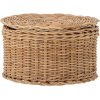 Bloomingville Kay Korb mit Deckel 20 cm, Rattan