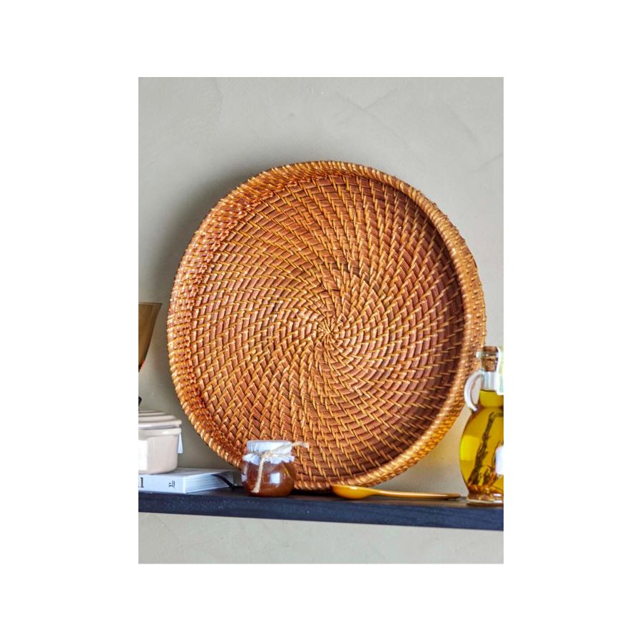 Bloomingville Nairn Serveringsbakke 38 cm, Rattan