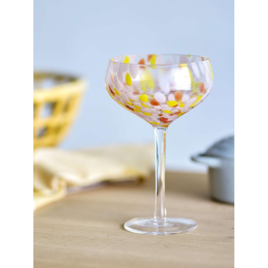 Bloomingville Lilya Cocktailglas 29,5 cl, Rosa