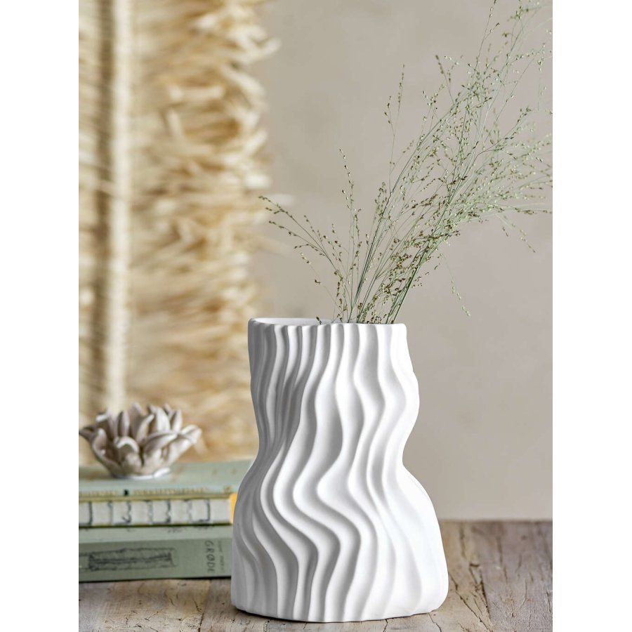 Bloomingville Sahal Vase H25,5 cm, Hvid