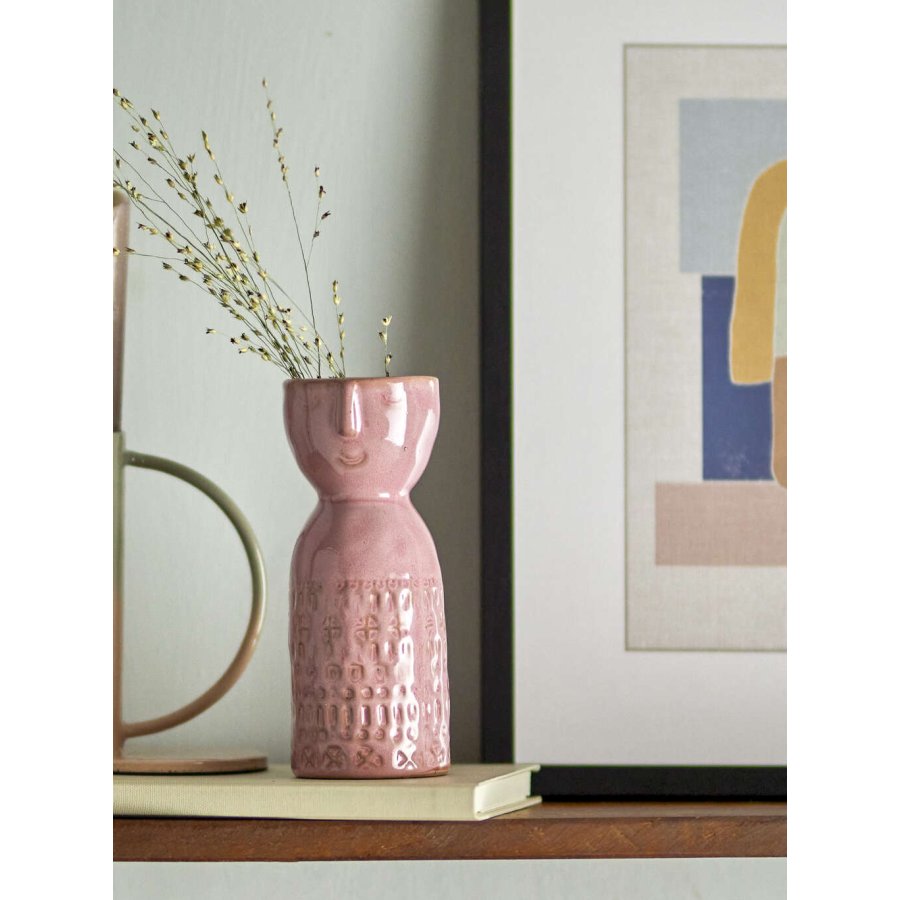 Bloomingville Embla Vase H14,5 cm, Rosa