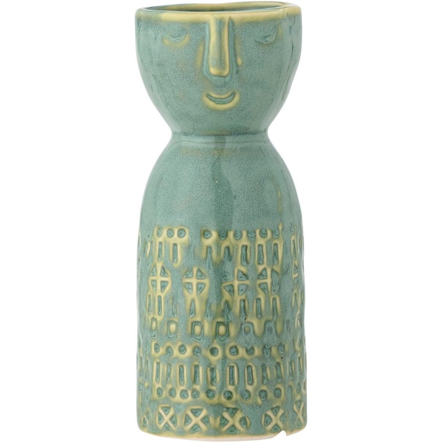 Bloomingville Embla Vase H14,5 cm, Grün