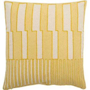 Bloomingville Cowes Pude 40x40 cm, Gul