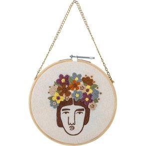 Bloomingville Cambiano Wanddekoration 21,5 cm, Braun