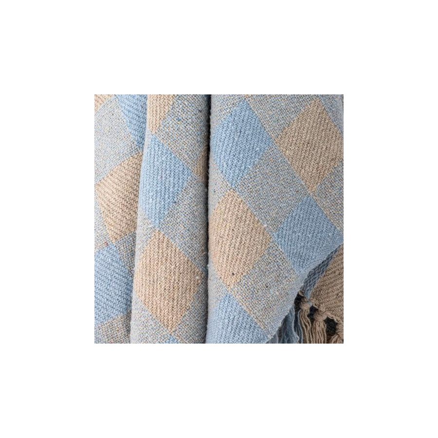 Creative Collection Largs Plaid 130x160 cm, Blau