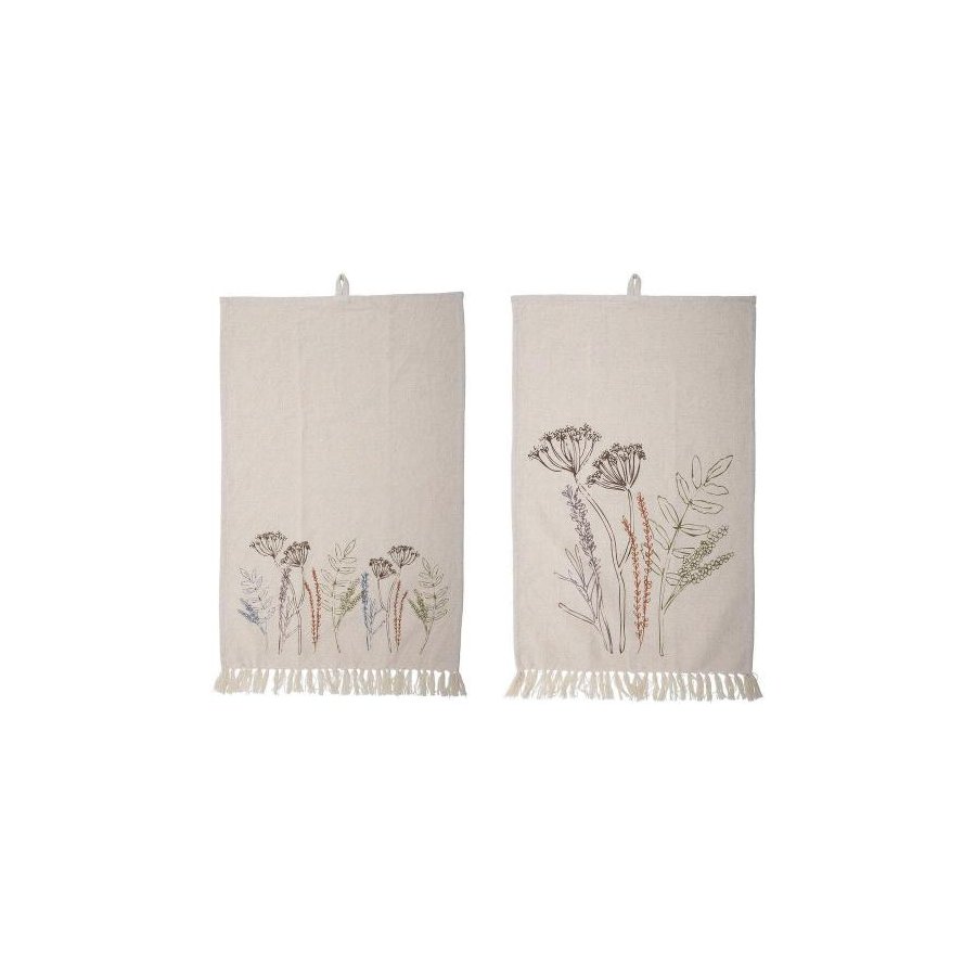 Bloomingville Bea Geschirrtuch 2er Set 45x70 cm, Natur