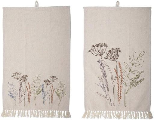 Bloomingville Bea Geschirrtuch 2er Set 45x70 cm, Natur