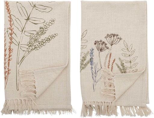 Bloomingville Bea Geschirrtuch 2er Set 45x70 cm, Natur