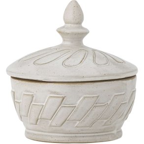 Bloomingville Pauline Gef mit Deckel H9,5 cm, Natur