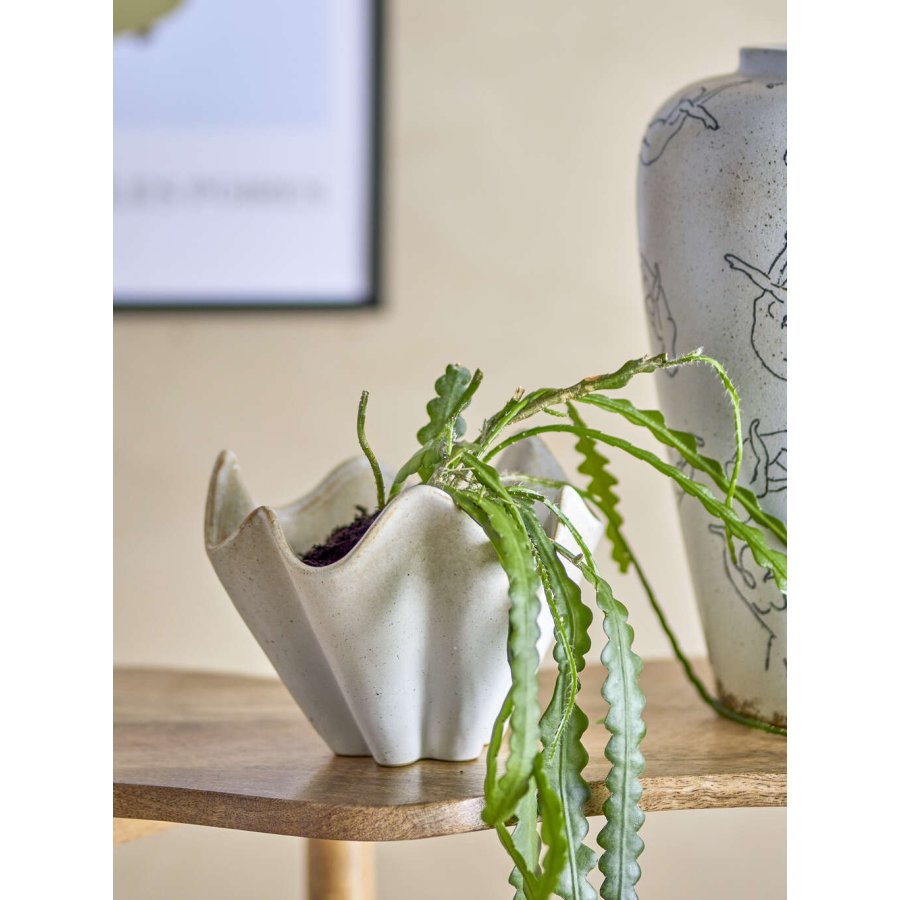 Bloomingville Rania Blumentopf H14 cm, Steingut