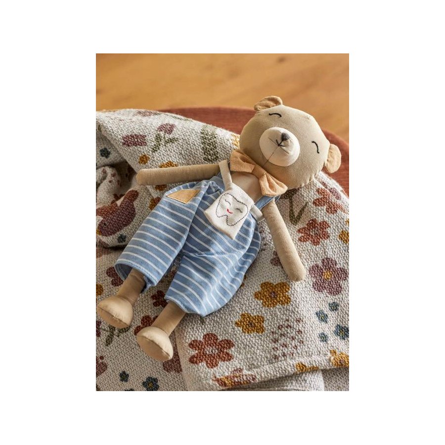 Bloomingville Mini Teddie Zahnfee-Teddybr H30 cm, Blau