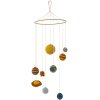 Bloomingville Mini Weltall Mobile 30 cm, Gelb