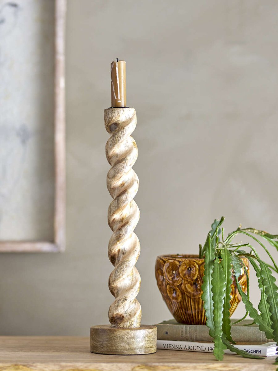 Creative Collection Enrica Kerzenhalter H36 cm, Mangoholz