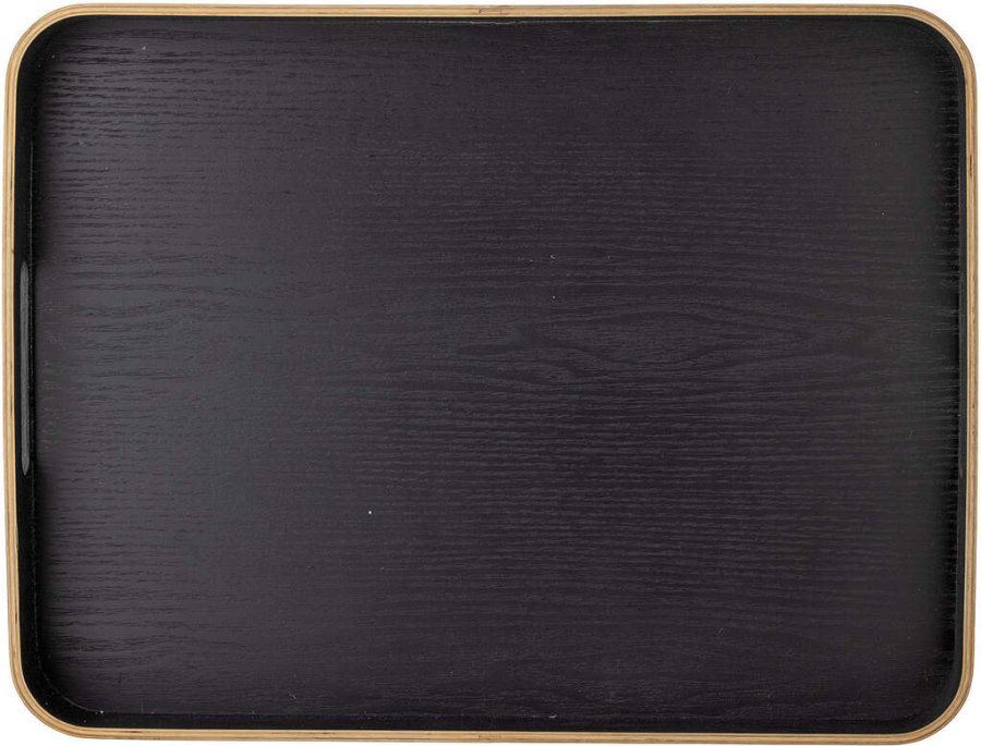 Bloomingville Leyton Serviertablett 50 cm, Eiche Schwarz