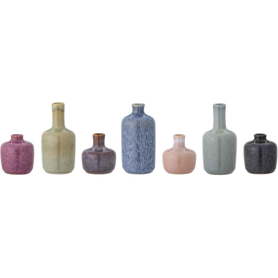 Bloomingville Maien Vase 7er Set H14 cm, Grün