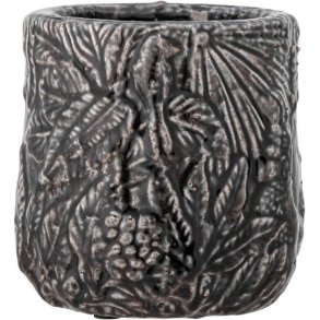 Creative Collection Nikou Deko Blumentopf H17 cm, Schwarz