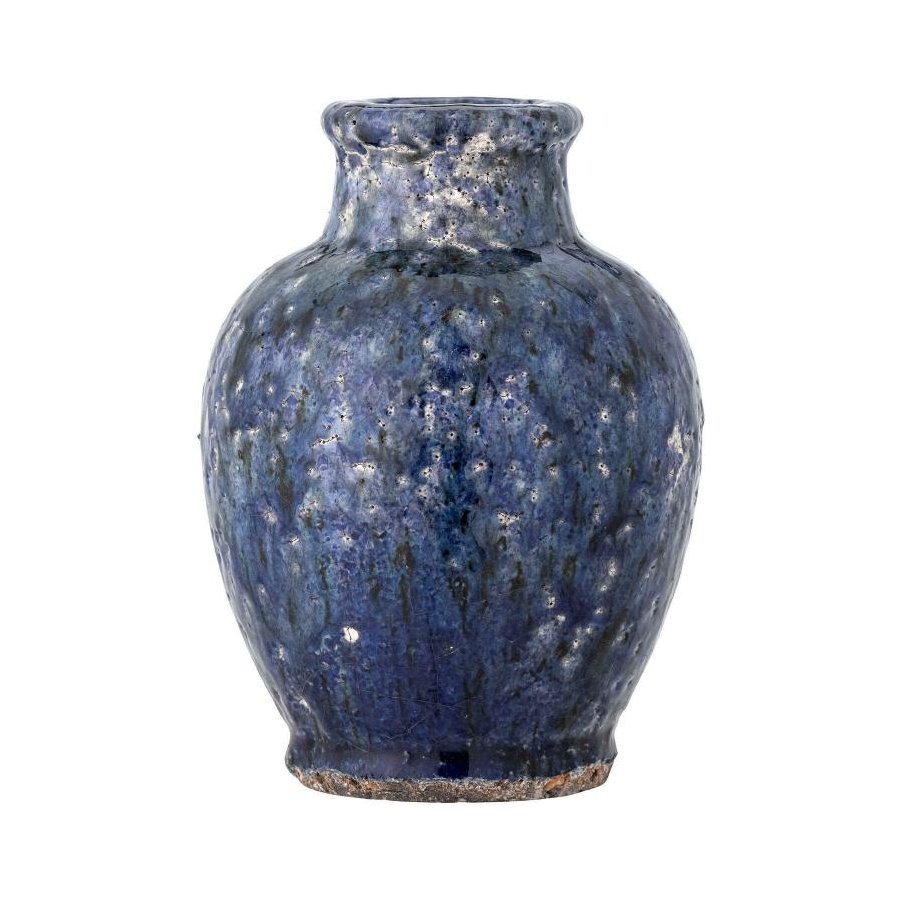 Creative Collection Nimue Deko Vase H16 cm, Blau