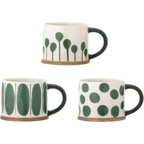Creative Collection Linora Krus 3 stk. 45 cl, Grøn