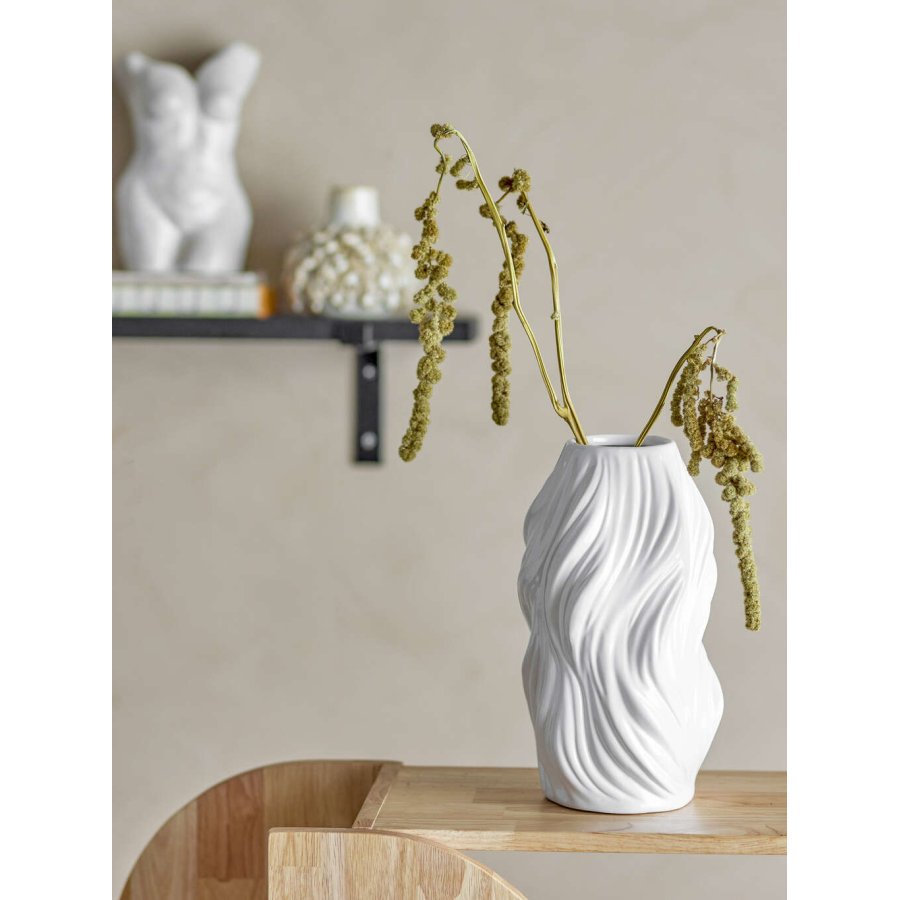 Bloomingville Sanak Vase H26 cm, Hvid