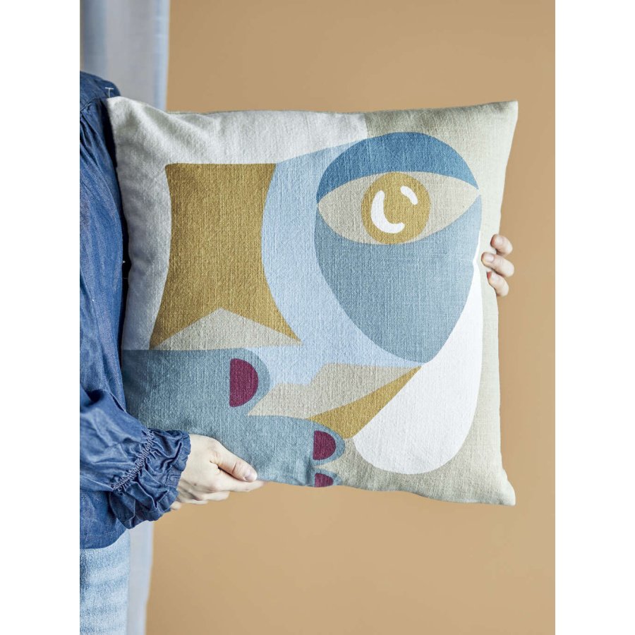 Bloomingville Ditte Kissen 45x45 cm, Blau