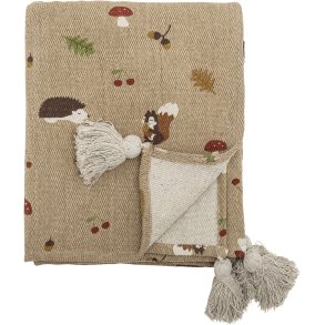 Bloomingville Mini Fall Plaid 130x160 cm, Brun