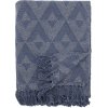 Bloomingville Udine Plaid 130x160 cm, Blau