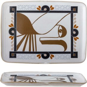 Bloomingville Rudaur Servierplatte 37,5 cm, Blau