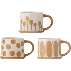 Creative Collection Linora Becher 3er Set 45 cl, Braun