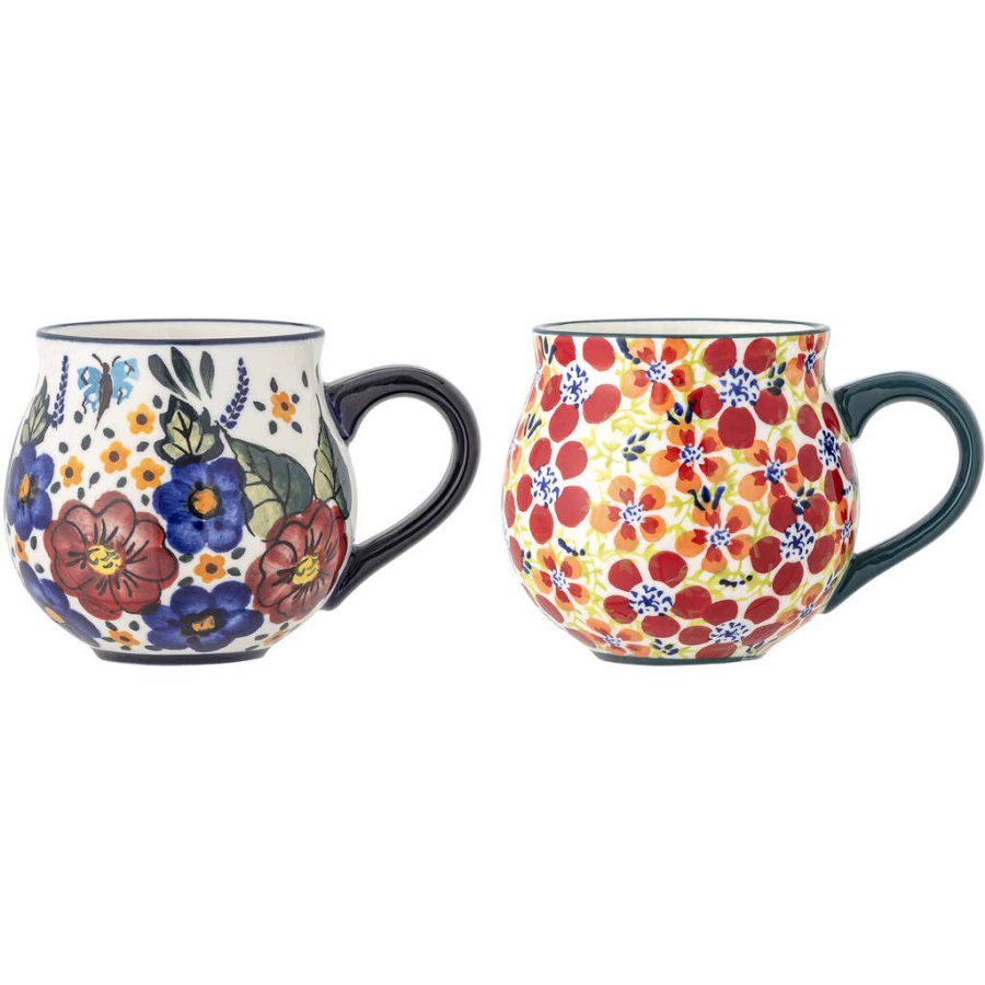 Creative Collection Florist Tasse 2er Set 33 cl, Rot