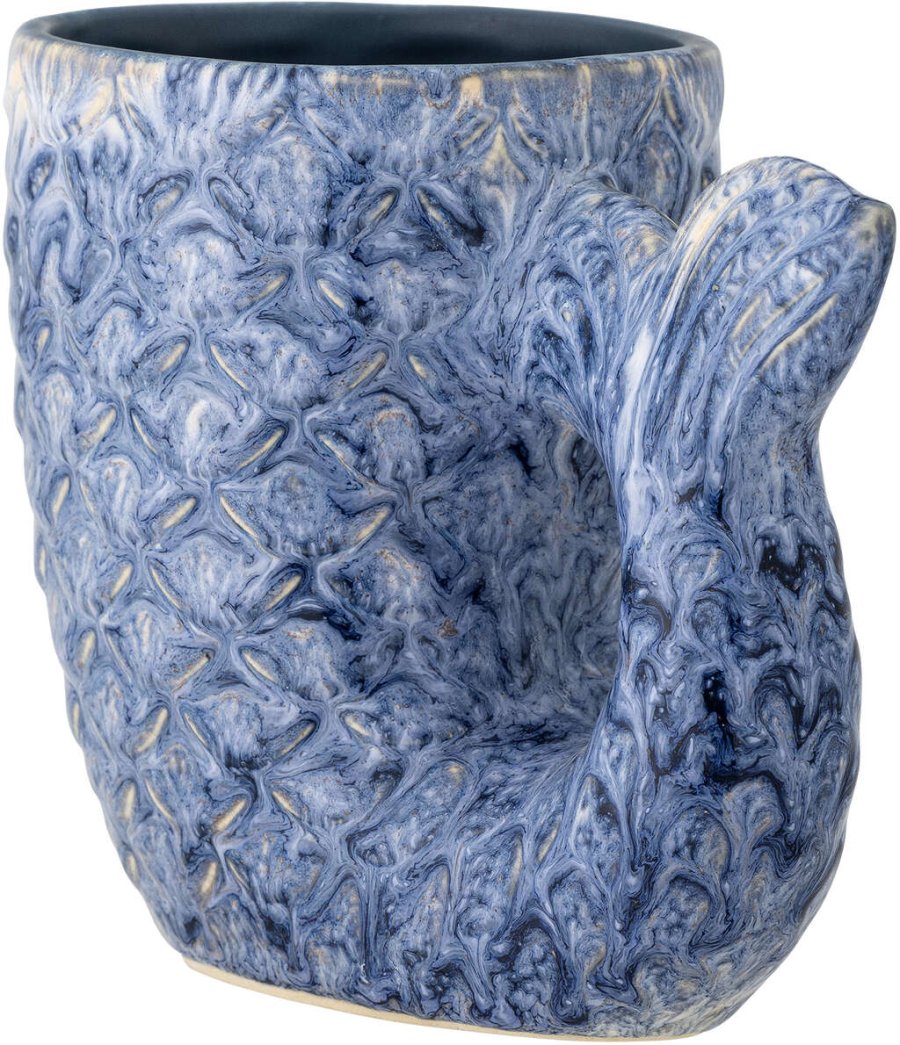 Creative Collection Ariella Vase H12 cm, Blau