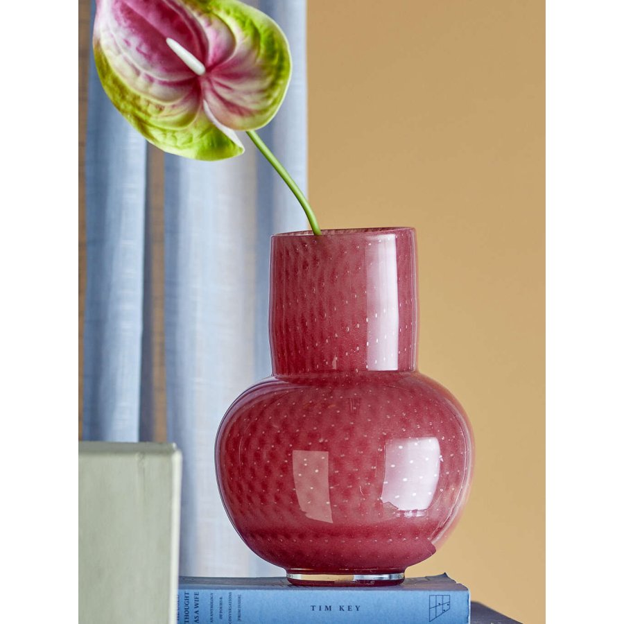 Bloomingville Roscoe Vase H21,5 cm, Rosa