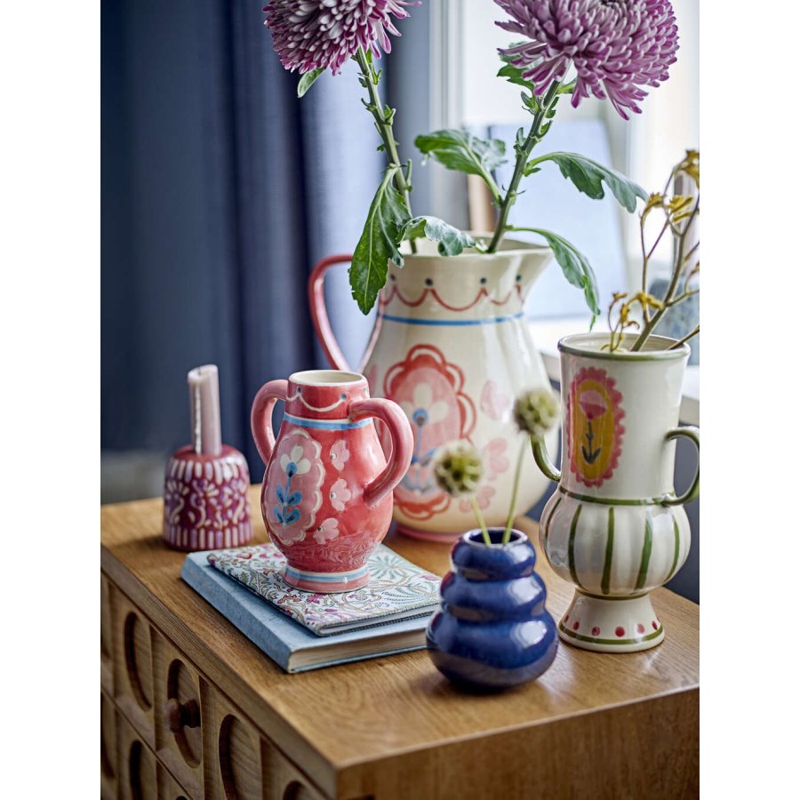 Bloomingville Faramir Vase H9,5 cm, Blau