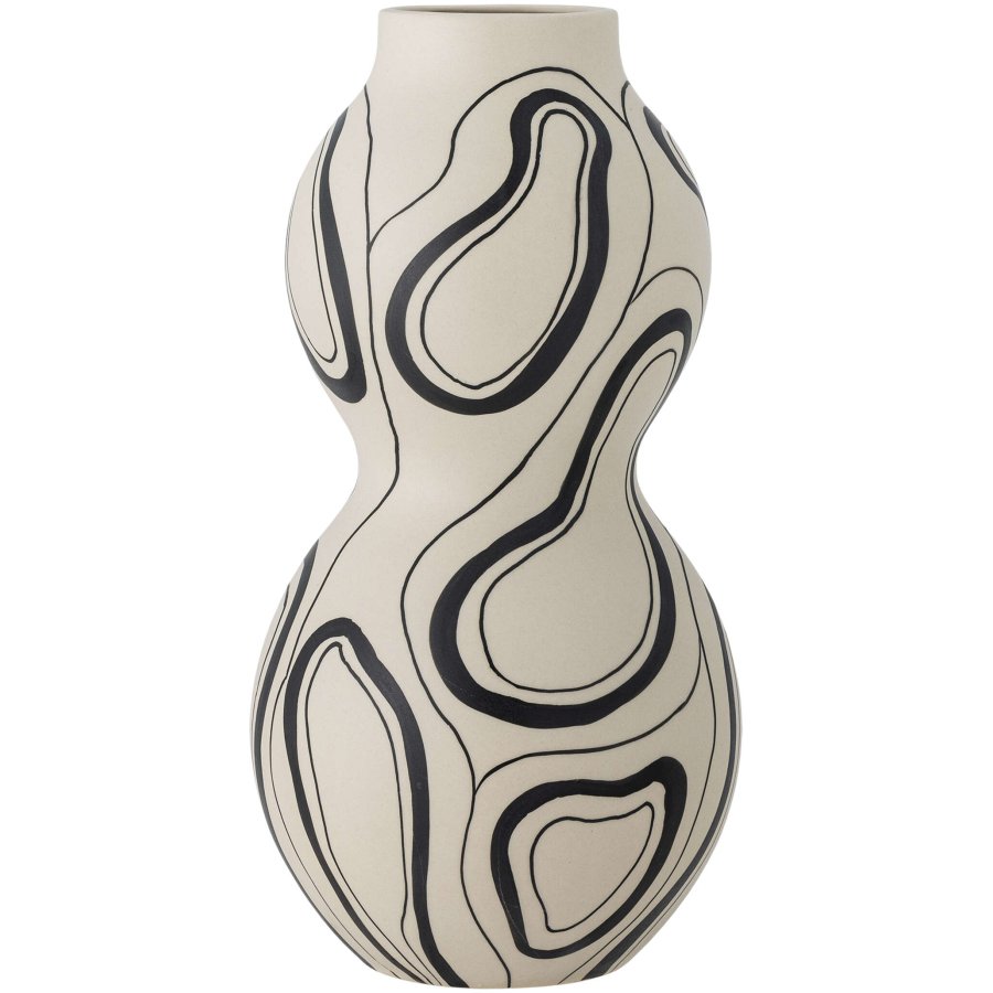 Bloomingville Nicola Vase H34 cm, Sort