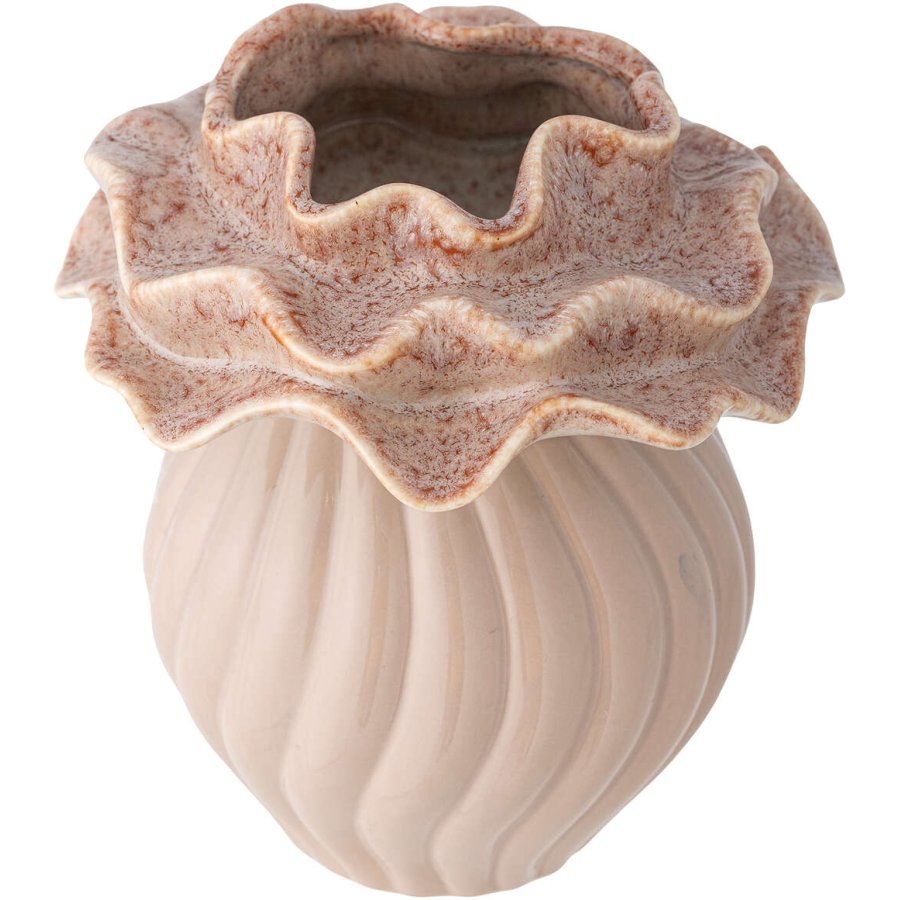 Bloomingville Petalia Vase H17 cm, Rosa