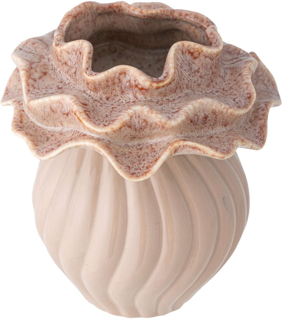 Bloomingville Petalia Vase H17 cm, Rosa