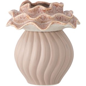 Bloomingville Petalia Vase H17 cm, Rosa