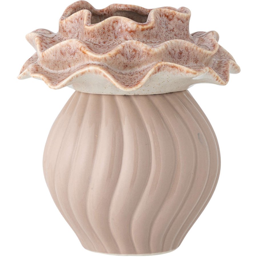 Bloomingville Petalia Vase H17 cm, Rosa