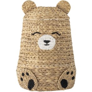 Bloomingville Mini Timone Korb mit Deckel H57 cm, Wasserhyazinthe