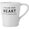 Creative Collection Wendy Tasse 33 cl, Follow Your Heart (But Take Coffee With You)