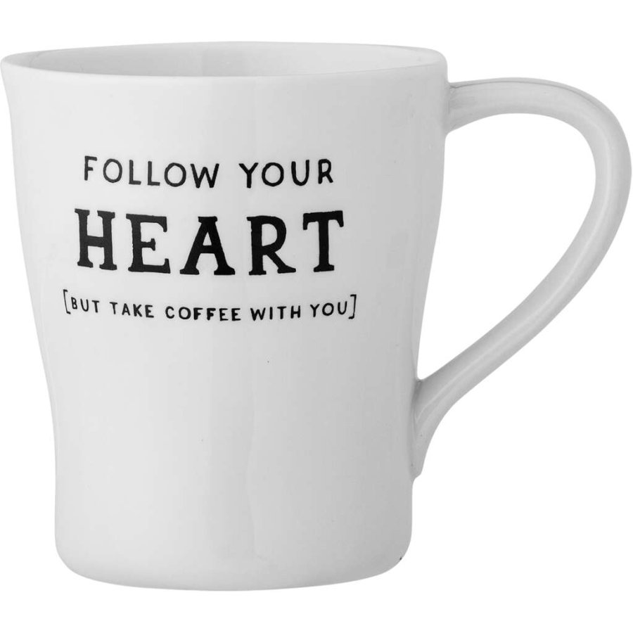 Creative Collection Wendy Tasse 33 cl, Follow Your Heart (But Take Coffee With You)