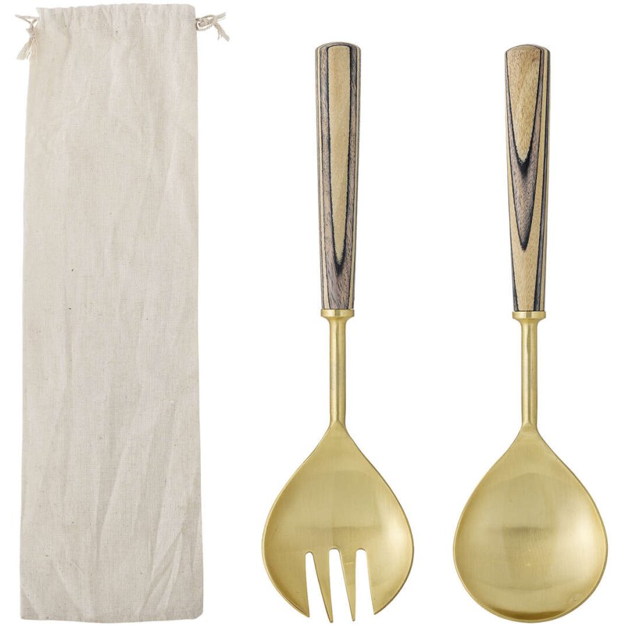 Bloomingville Fumio Salatset 2er Set, Gold