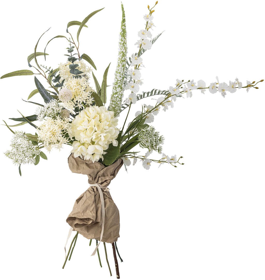 Bloomingville - Symphonie Buket, Hvid, Kunstige Blomster - White