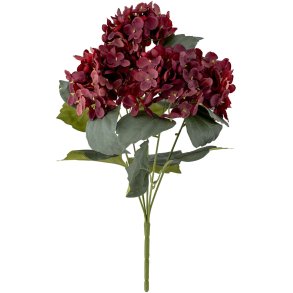 Bloomingville Hydrangea Knstlicher Stiel 38 cm, Rot