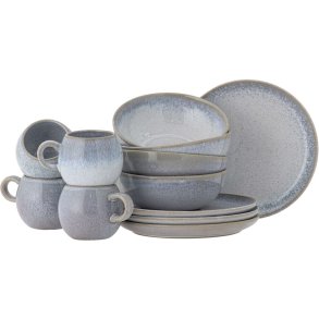 Bloomingville Paula Frhstcksset 12er Set, Blau