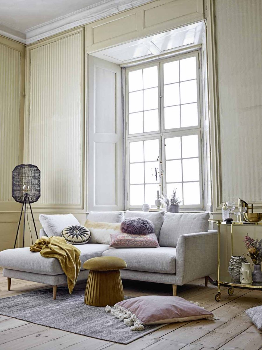 Bloomingville Roberta Pouf 44 cm, Braun