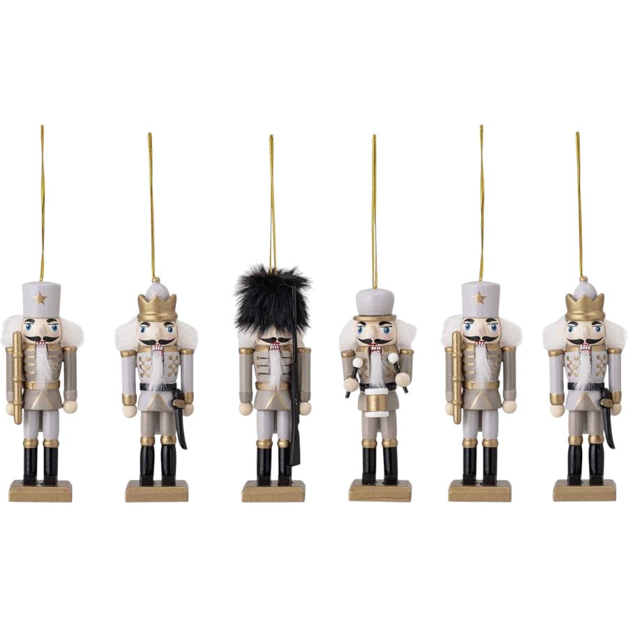 Bloomingville Nikita Ornament 6er Set, Gold