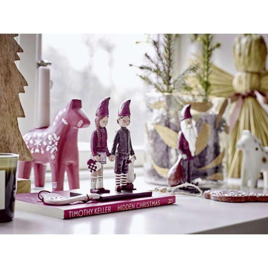 Bloomingville Elion Dekoration H12,5 cm, Rot