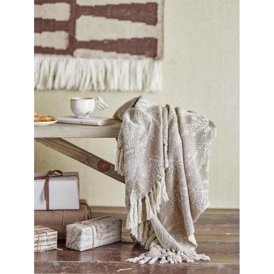 Bloomingville Gabriela Decke 130x160 cm, Braun