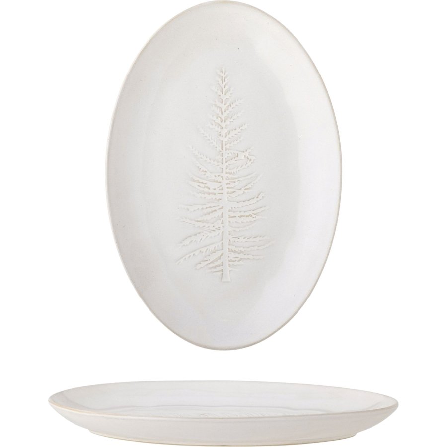 Bloomingville Winter Servierplatte 31 cm, Natur